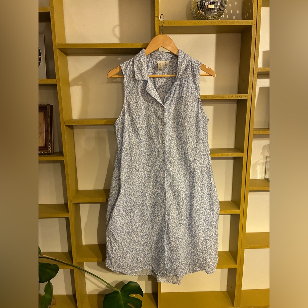 Joie Light Blue Floral Midi Dress